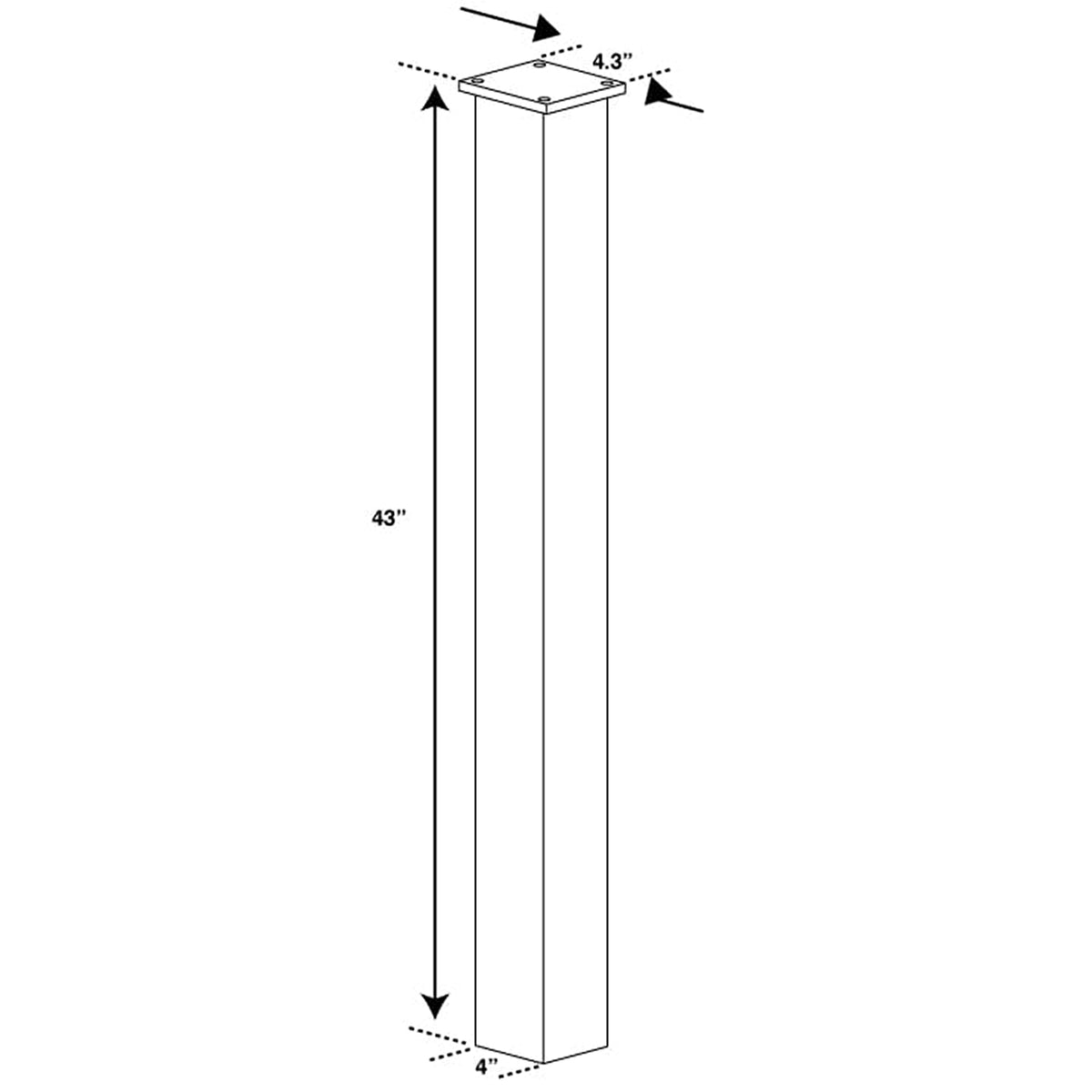 In Ground Post (43")