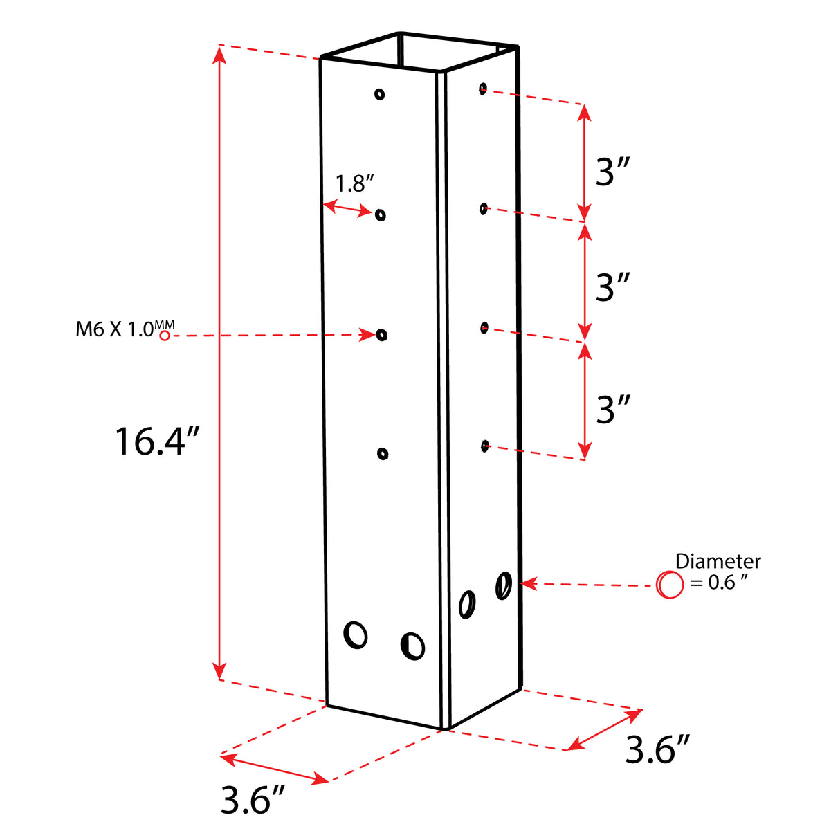 Mailbox Post Depth Extender