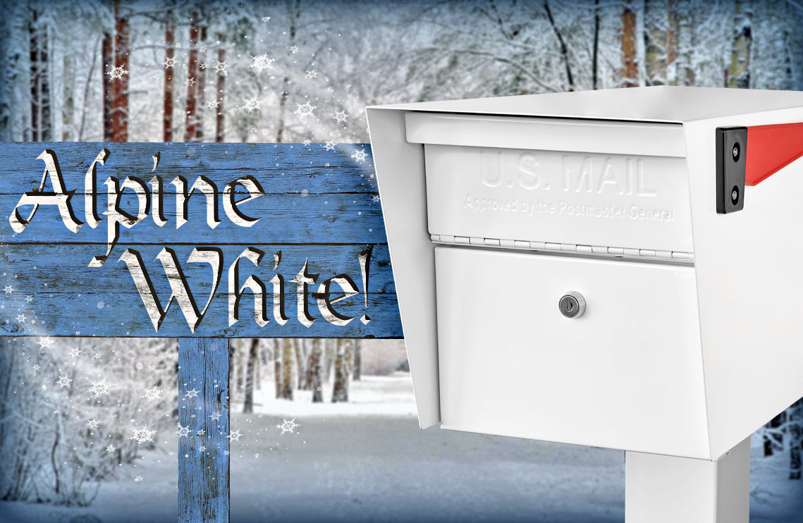 New product color! Alpine White Mail Boss products: