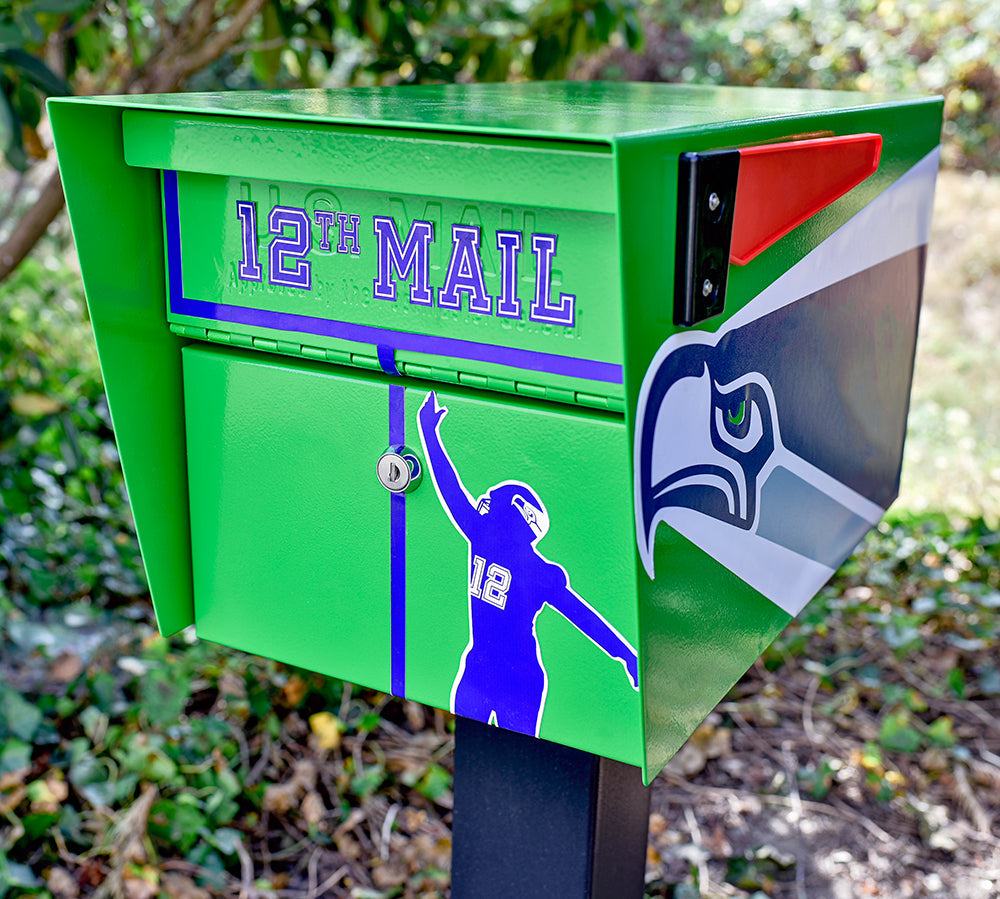 Seahawks Mailbox | 12th Mail | Green and Blue