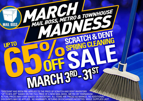 MARCH MADNESS SCRATCH & DENT SPRING CLEANING 65% OFF SALE!