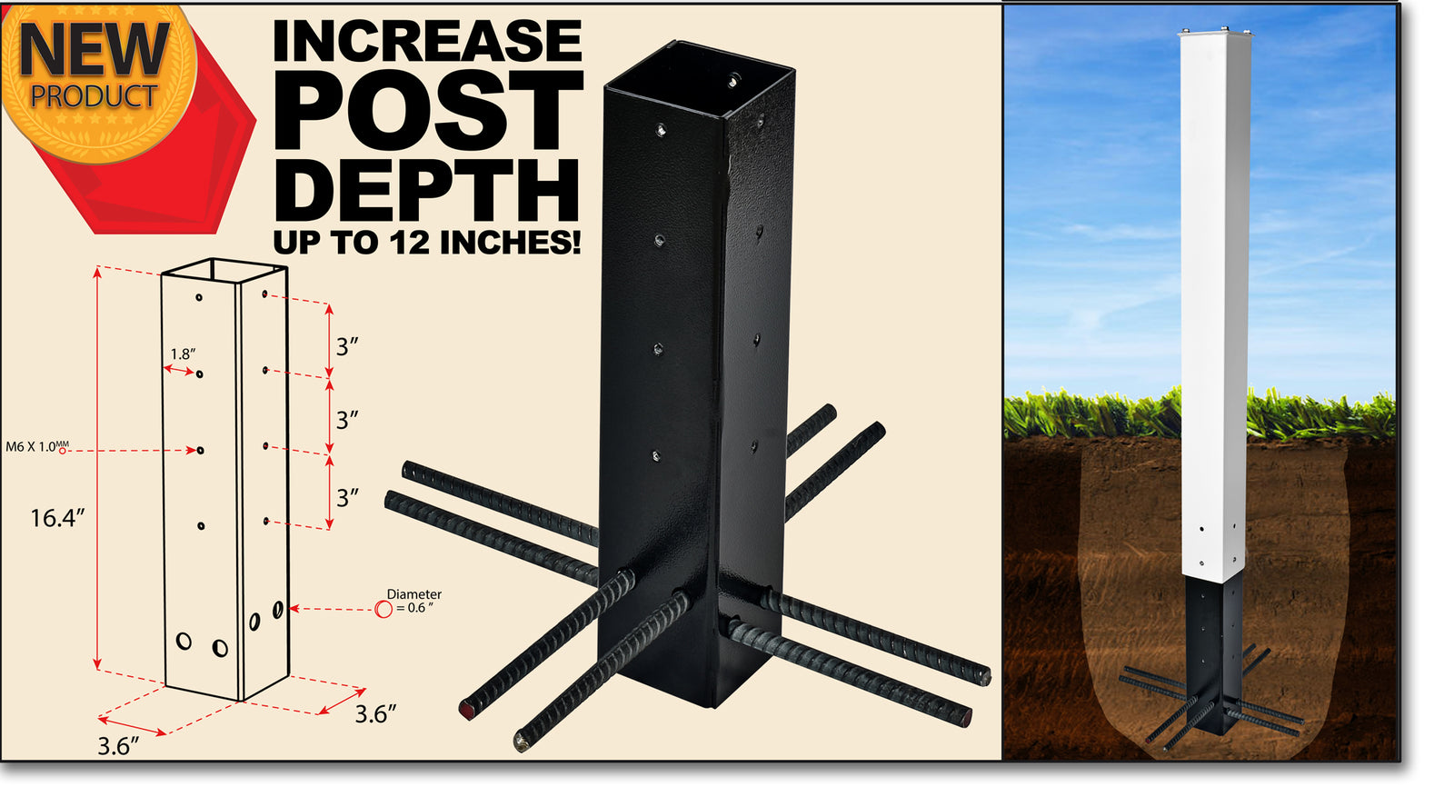 New PRODUCTS! Mailbox post HEIGHT & DEPTH extensions!