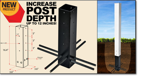 New PRODUCTS! Mailbox post HEIGHT & DEPTH extensions!