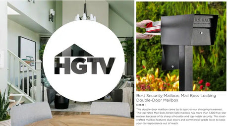HGTV Chooses Mail Manager Street safe as their pick for Best Security Mailbox!