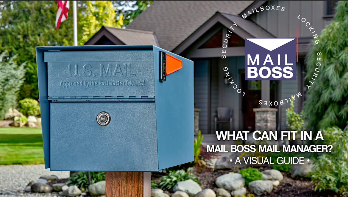 How does the mailman put mail in Mail Boss locking mailbox?