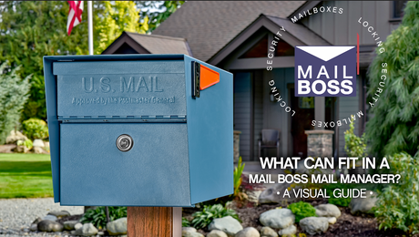 How does the mailman put mail in Mail Boss locking mailbox?