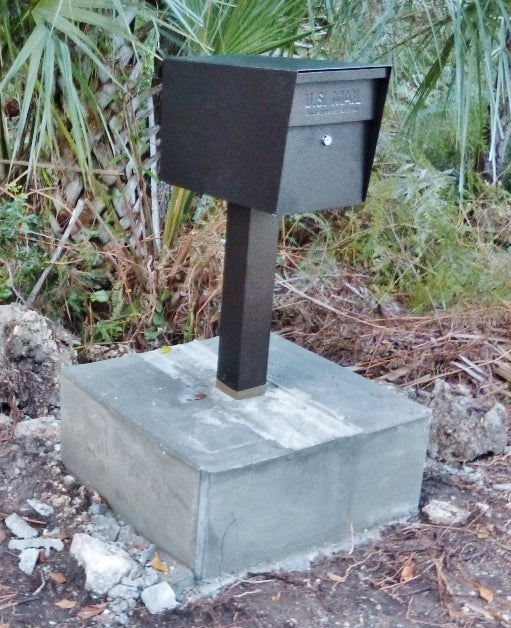 PHOTO: Above-Ground Bronze Mail Boss Mailbox Installation