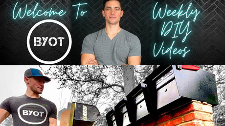 DIY Youtube guru "Bring Your Own Tools" (BYOT) tackles a complete quad Mail Manager mailbox brick column installation tutorial from start to finish!