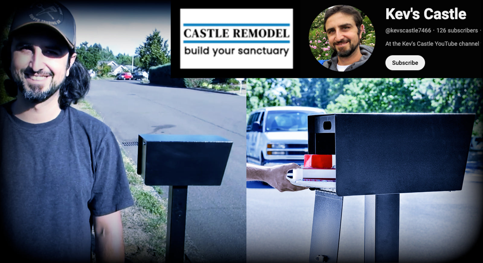 Kev's Castle shows you how to install a Mail Boss Mailbox & post in concrete with this DIY instructional video: