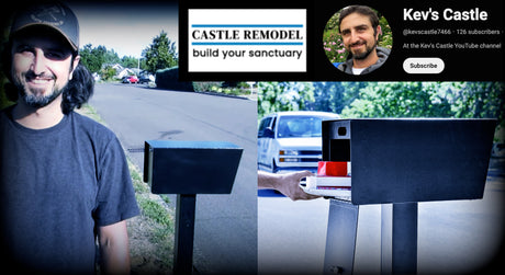 Kev's Castle shows you how to install a Mail Boss Mailbox & post in concrete with this DIY instructional video: