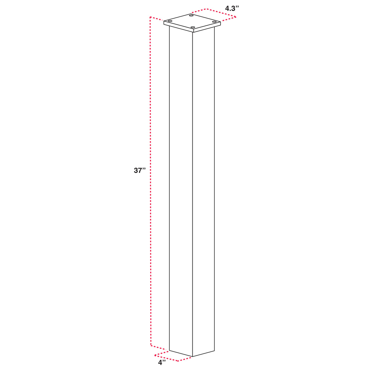 Mounting Post (37")