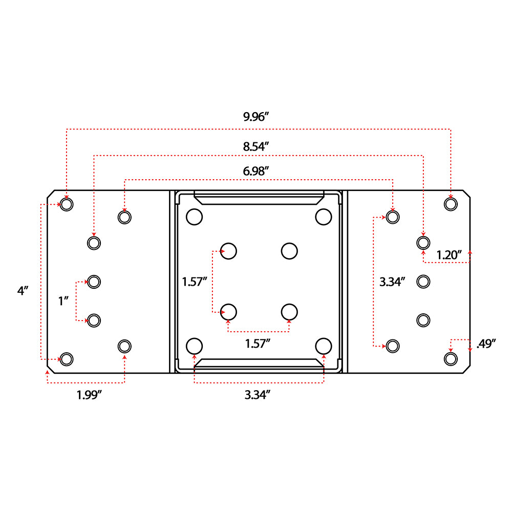 1″ MailBoss Universal Adapter Plate - Height Extender