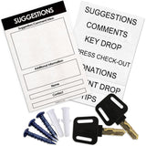 Comment Boss - Locking Steel Suggestion / Key Drop / Collection Box