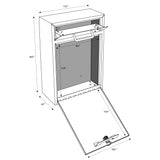 Buzón de seguridad con cerradura 