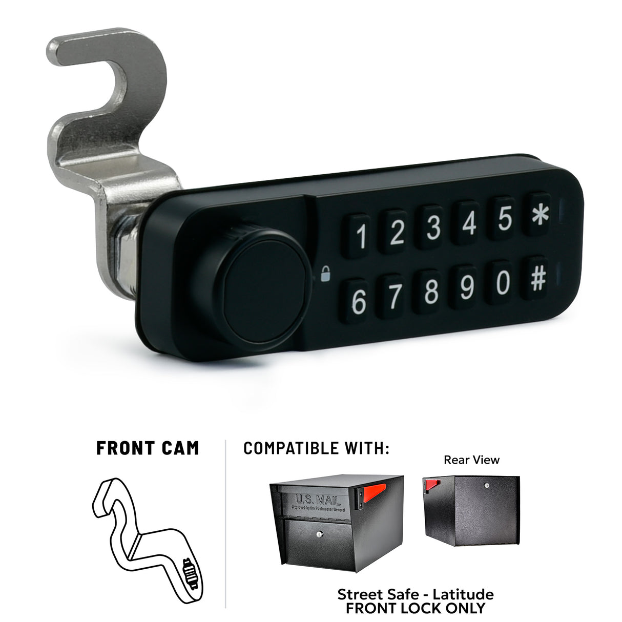 Keyless Digital Combination Mailbox Lock