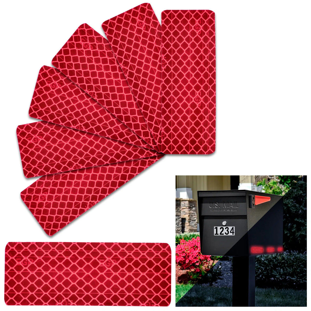 Reflective Mailbox Stickers