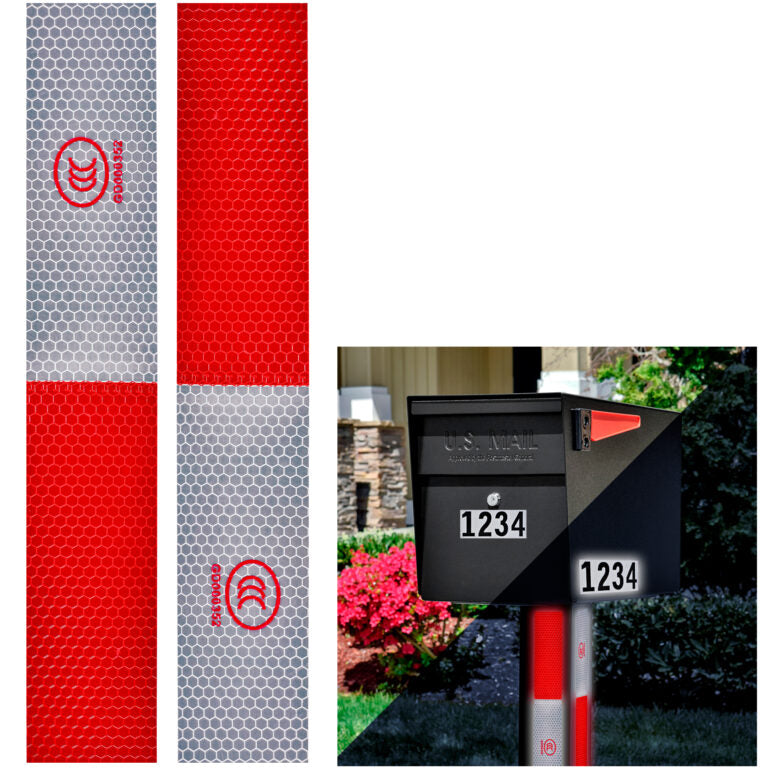 Reflective Mailbox Post Stickers