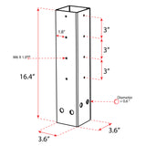 Mailbox Post Depth Extender