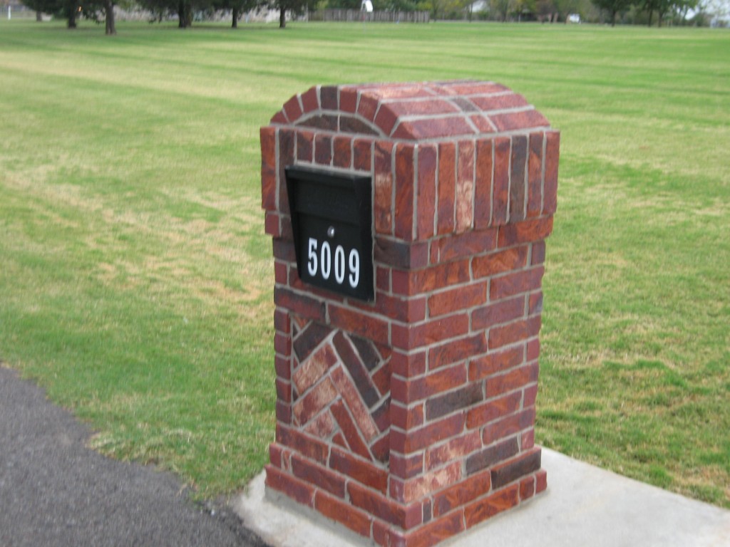 Completed Mail Boss Column Install