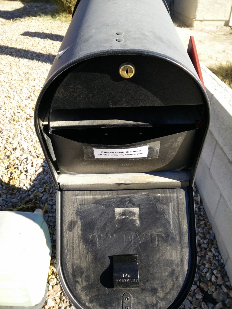 Solar Group Mail Safe II Pried Open