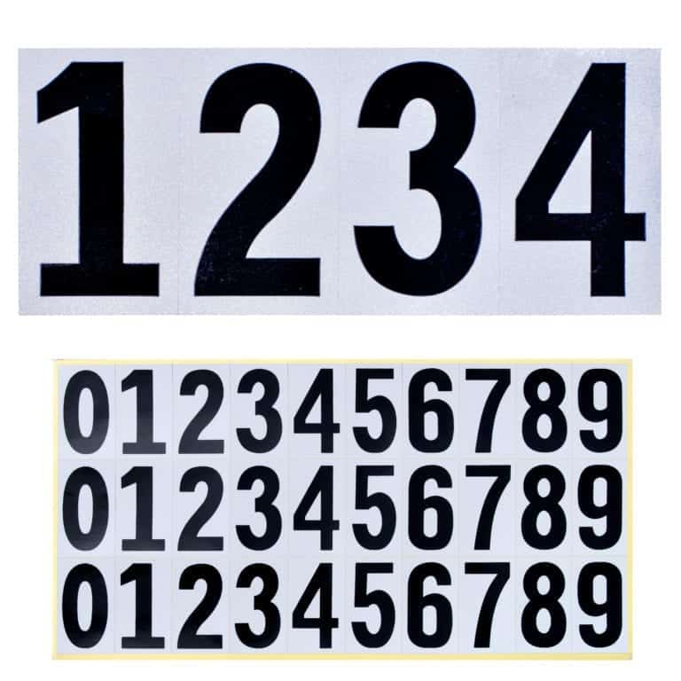 Reflective House Numbers for Mailbox - Mailboss